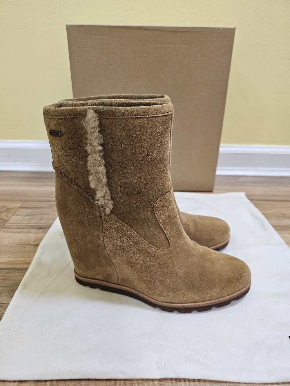 UGG Australia Jade Suede Wedge Ankle Boots